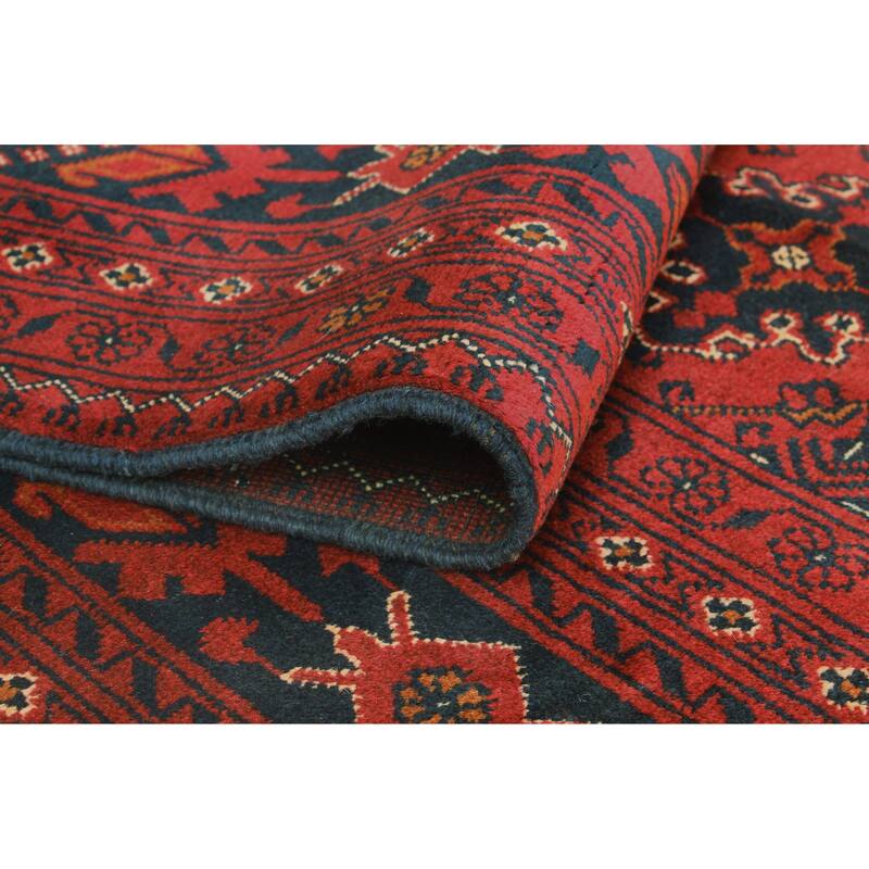 Khal Mohammadi Noslen Burgundy/Navy Rug - 7'11" x 11'3"