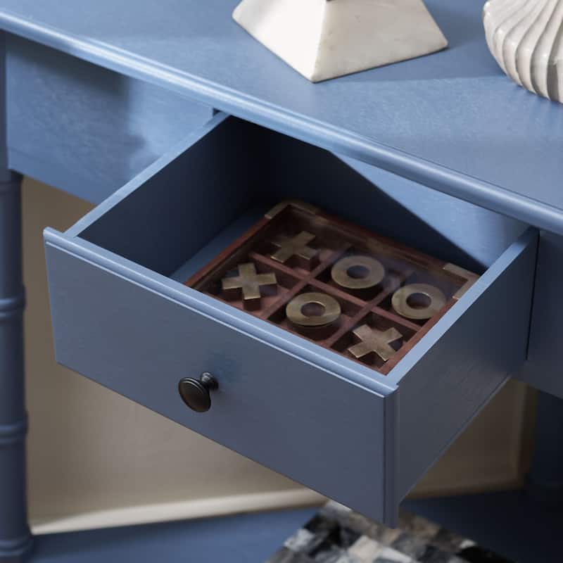 SAFAVIEH Calla Grey Corner Table - 33.9" x 17.3" x 28" - 34"W x 17"D x 28"H