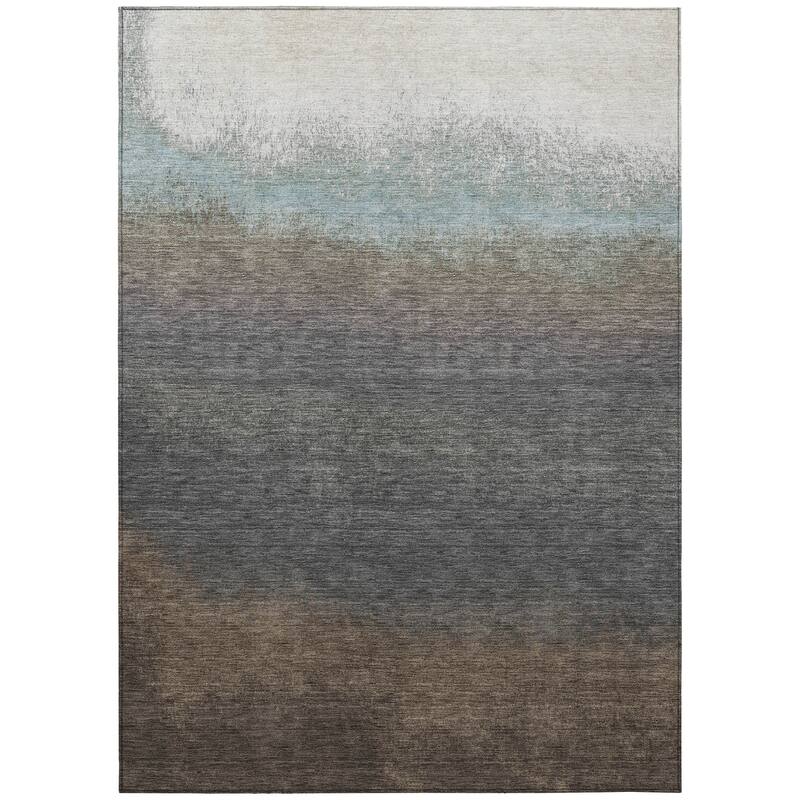 HomeRoots Ombre Transitional Rectangle Outdoor Rug