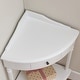 preview thumbnail 2 of 14, Cottage White Corner Table Stand