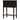 Narrow Wood Console Table With Three Lockers,One Bottom Shelf