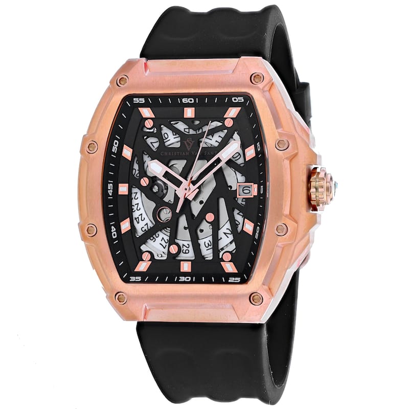 Christian Van Sant Men's Odyssey Black Dial Watch - CV6195 - 6 (36)