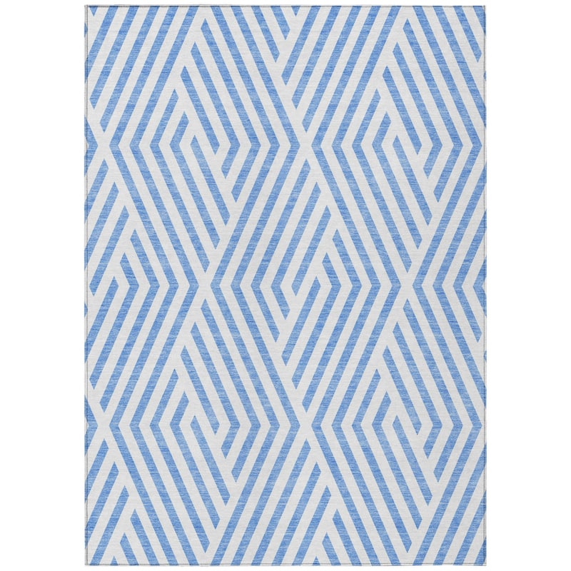 Cane Abstract Shapes Weather Resistant Versatile Elegance Outdoor Rug