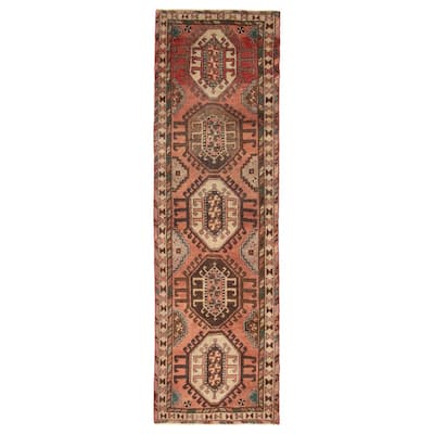 ECARPETGALLERY Hand-knotted Konya Anatolian Copper Wool Rug - 2'10 x 9'3