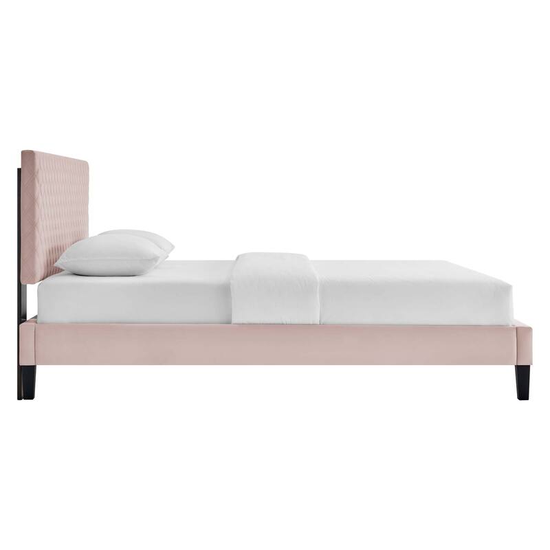 Garcelle Performance Velvet King Platform Bed
