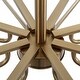 preview thumbnail 7 of 7, Uttermost Lassen 8 Light Brass Chandelier - 36"W x 20.25"H x 36"D