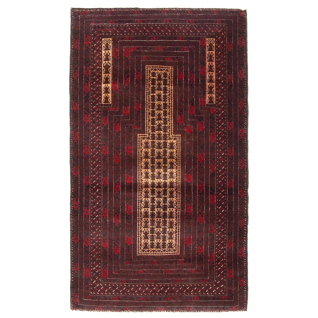 Teimani Beige Rug 2'11" x 5'2" - 2'11 x 5'2