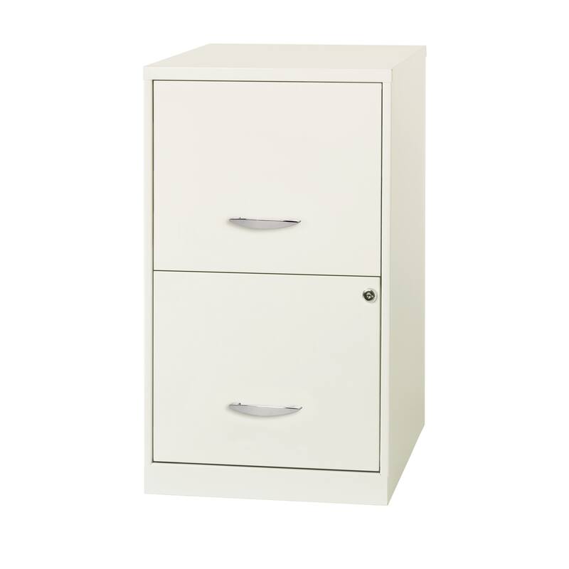 Space Solutions 18in. 2 Drawer Metal File Cabinet, Teal