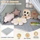 preview thumbnail 10 of 19, Costway Kids Play Tent with Door Curtains Windows Star Lights Colorful - See Details