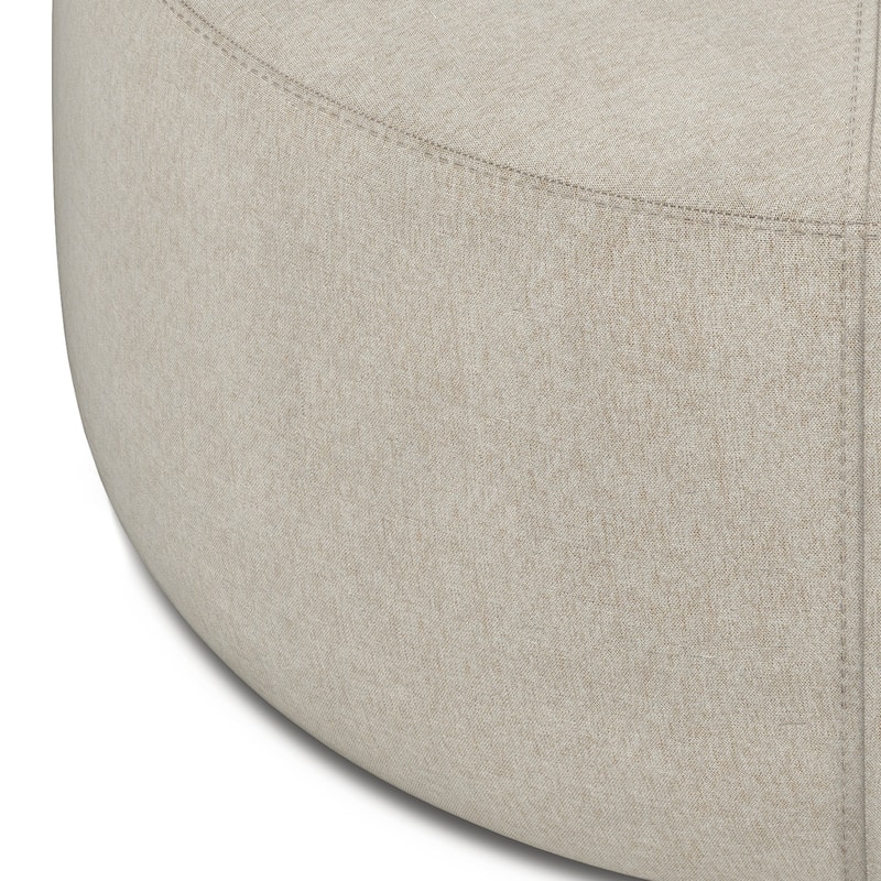 WYNDENHALL Brea 32 inch Wide Contemporary Irregular Ottoman Bench