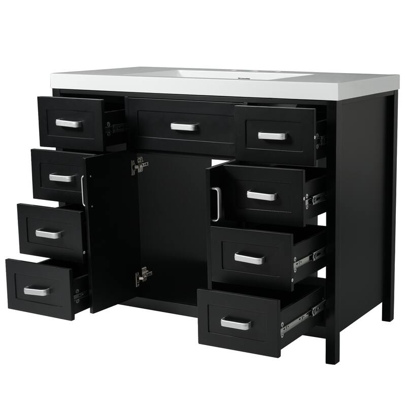 Christopher Knight Home - Susan Classic Wood Bathroom Vanity with Sink and Soft-Close Storage