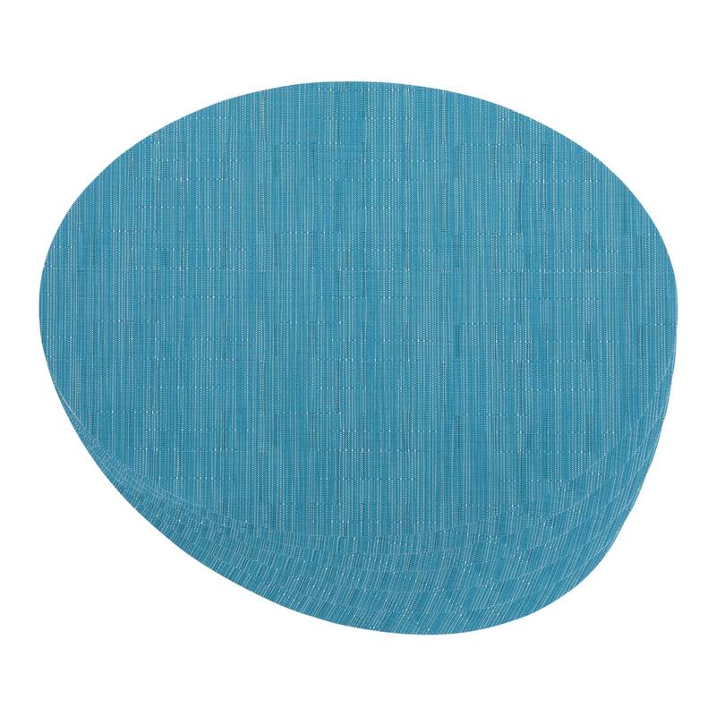 Placemats Set of 6 PVC Oval Placemats for Kitchen Dining Table Decor - 18*12.5Inch