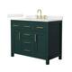 Option Green / Giotto Quartz Top / Brushed Gold Hardware