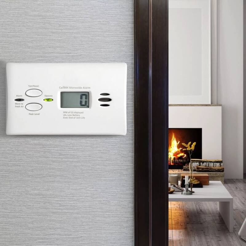 Battery Operated Carbon Monoxide Alarm with Digital Display KN