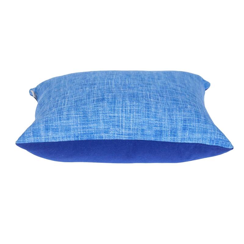 Woven Square Throw Pillow - 18" - Blue