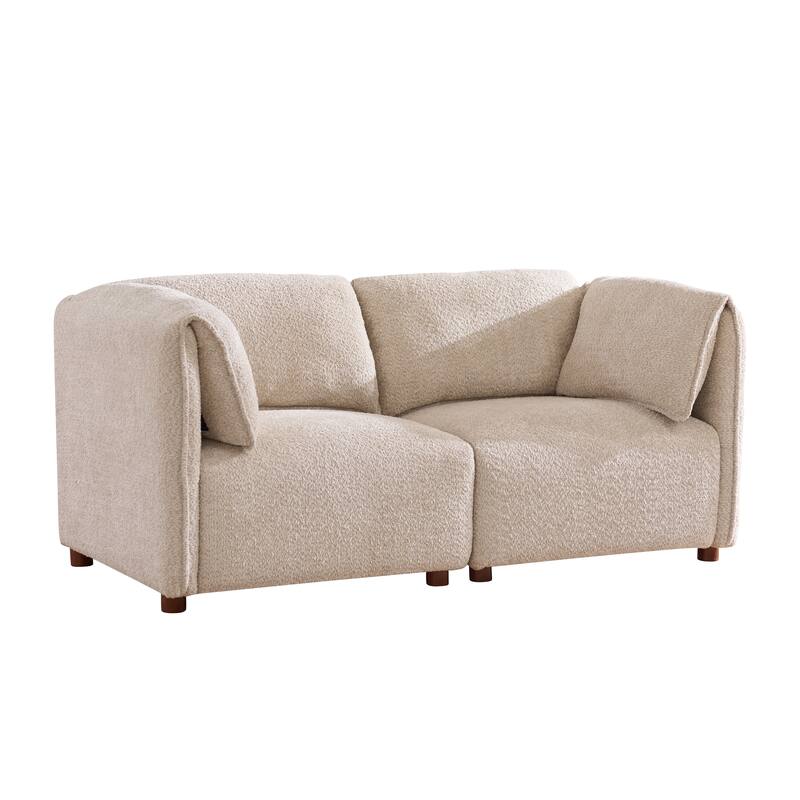 Christopher Knight Home - Modern Upholstered Sofa with Rubber Wood Frame