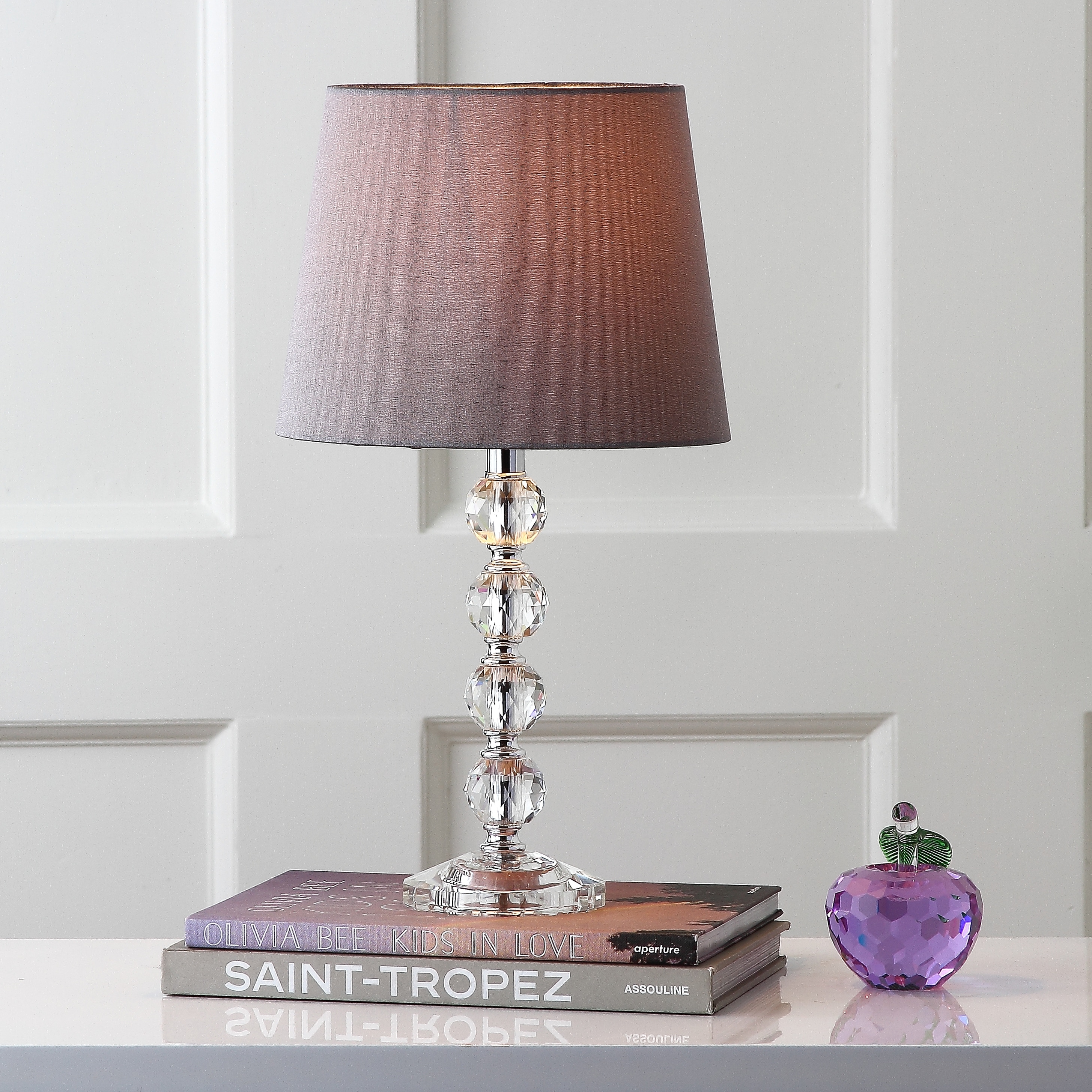 Grey crystal lamp hot sale