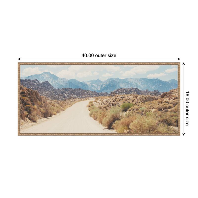 Kate and Laurel Alabama Hills California by Laura Evans Framed Canvas Wall Art Print