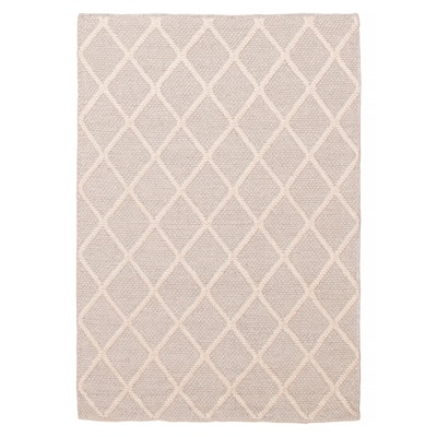ECARPETGALLERY Braid weave Sienna Grey Wool Rug - 4'1 x 6'0