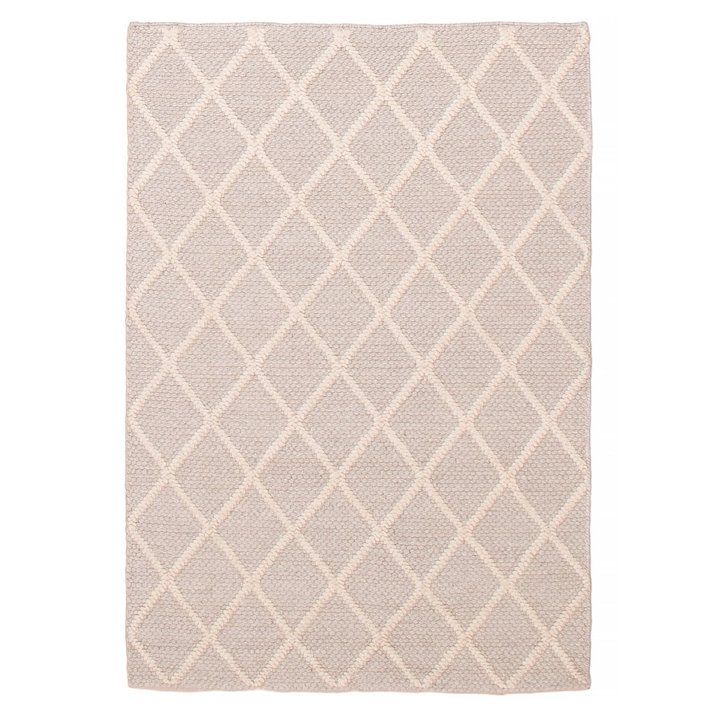 ECARPETGALLERY Braid weave Sienna Grey Wool Rug - 4'1 x 6'0
