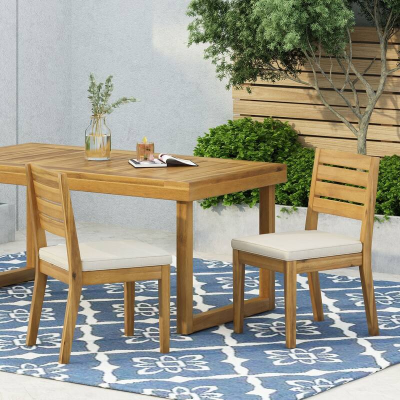 Outdoor Armless Dining Chair(Set of 2)