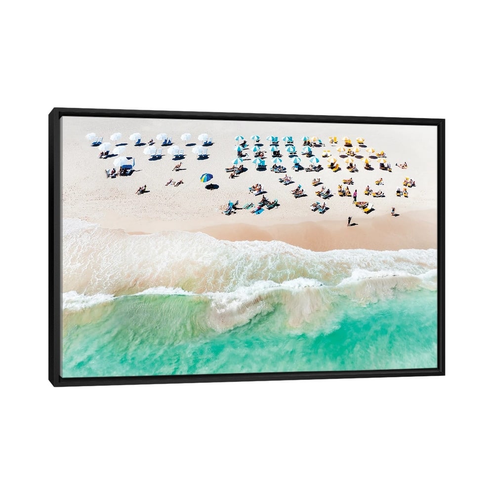 iCanvas "Life Is A Beach In Miami Beach Florida" by Susanne Kremer Framed Canvas Print