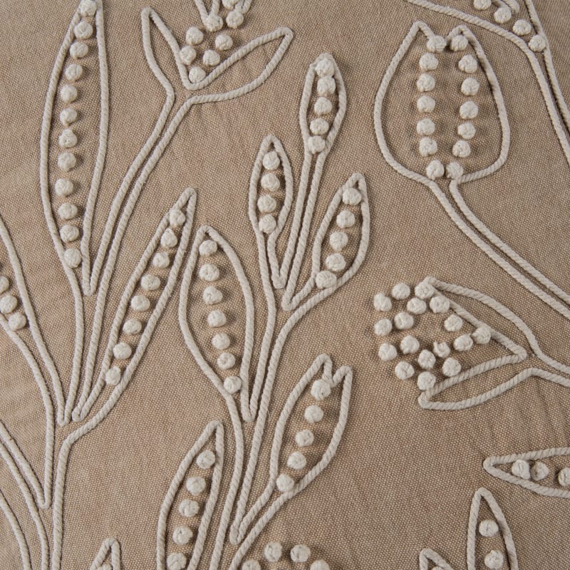 Rizzy Home Botanical Embroidered Throw Pillow
