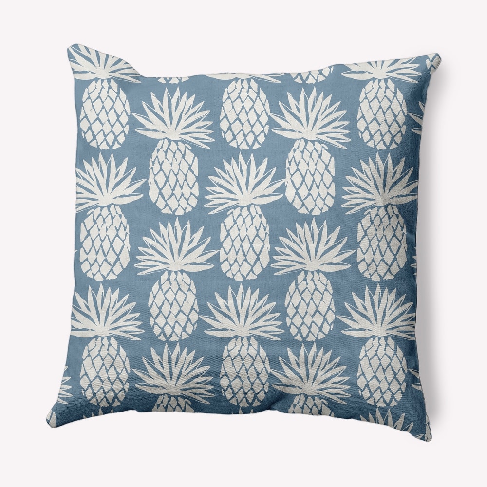 Pineapple Pattern Nautical Indoor/Outdoor Throw Pillow
