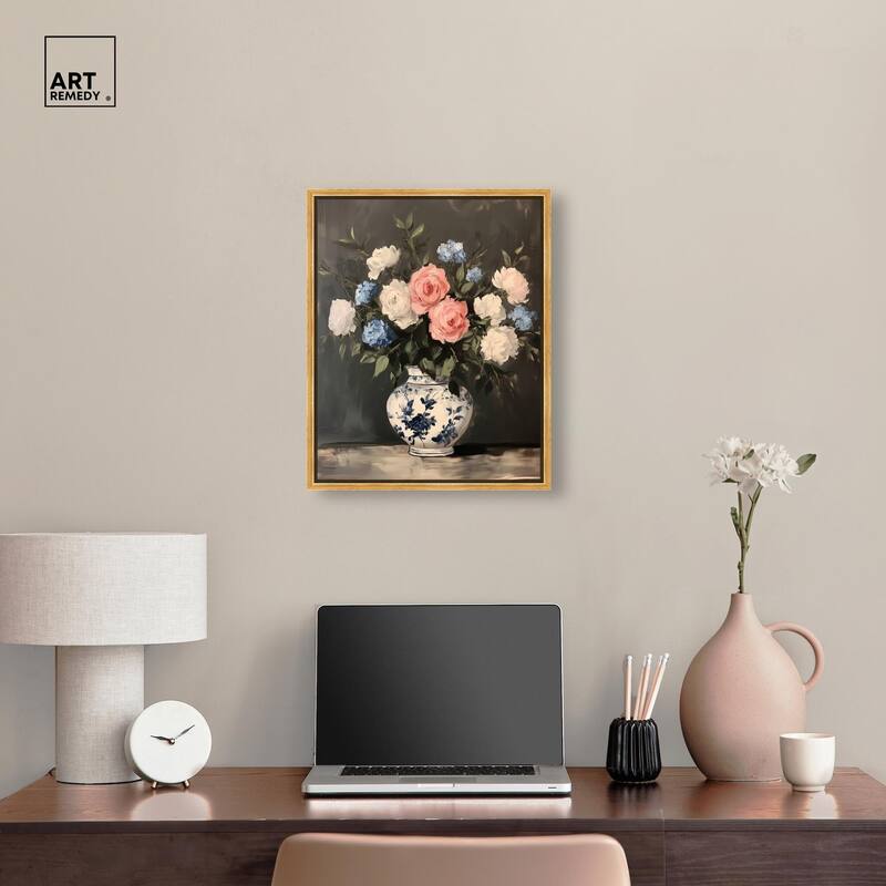 Classic Bouquet Canvas by Art Remedy