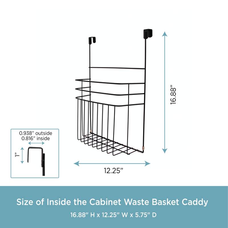 Kenney Inside the Cabinet Waste Basket Caddy
