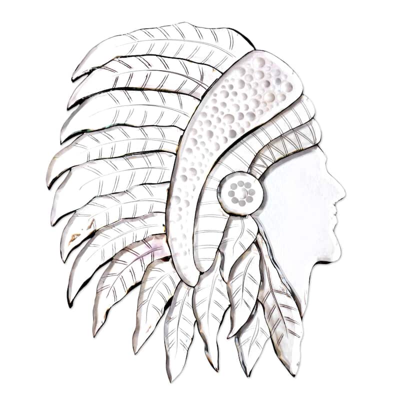 Novica Handmade Tribal Hero Glass Decorative Mirror