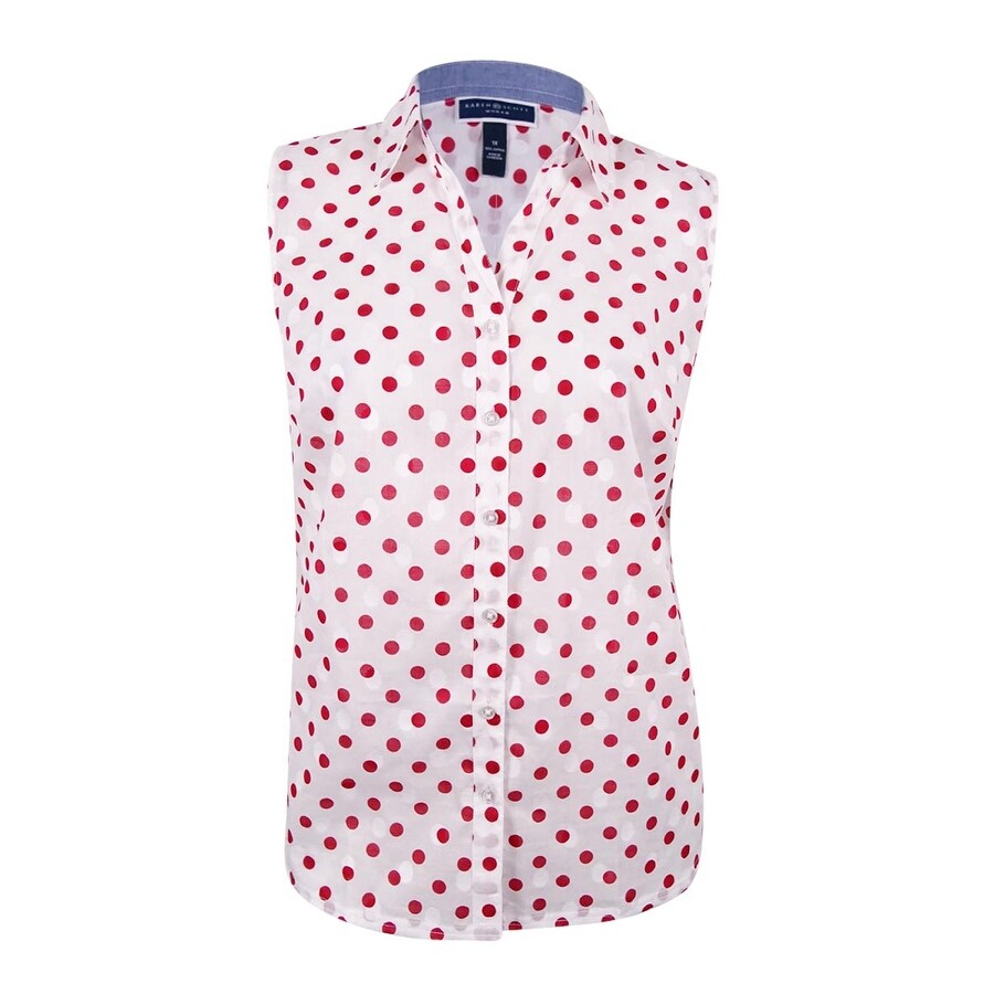 polka dot plus size shirt