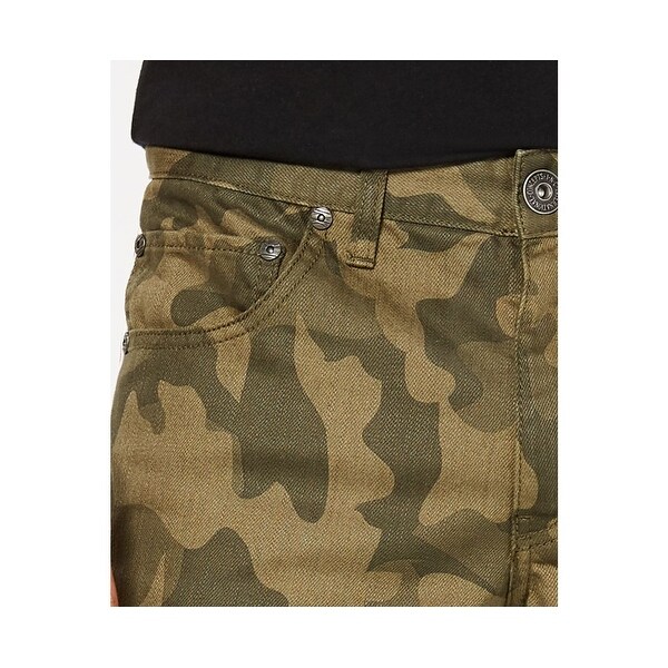 green camo skinny jeans