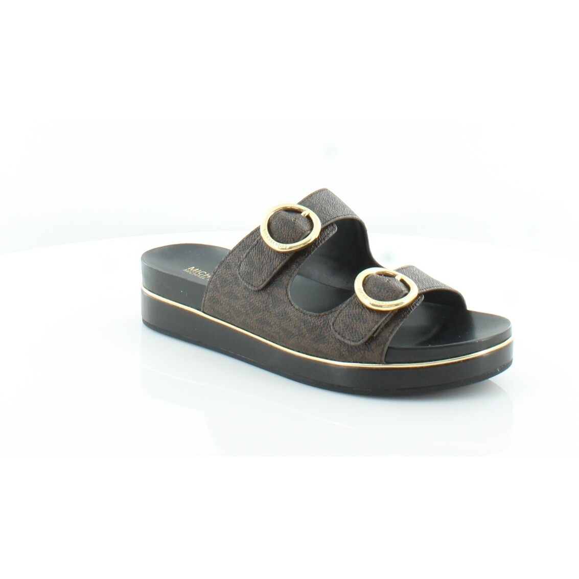 Shop Michael Michael Kors Womens Estelle Leather Open Toe Casual