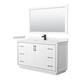 Option White, Black Trim, White Quartz Top