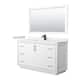 Option White, Black Trim, White Quartz Top
