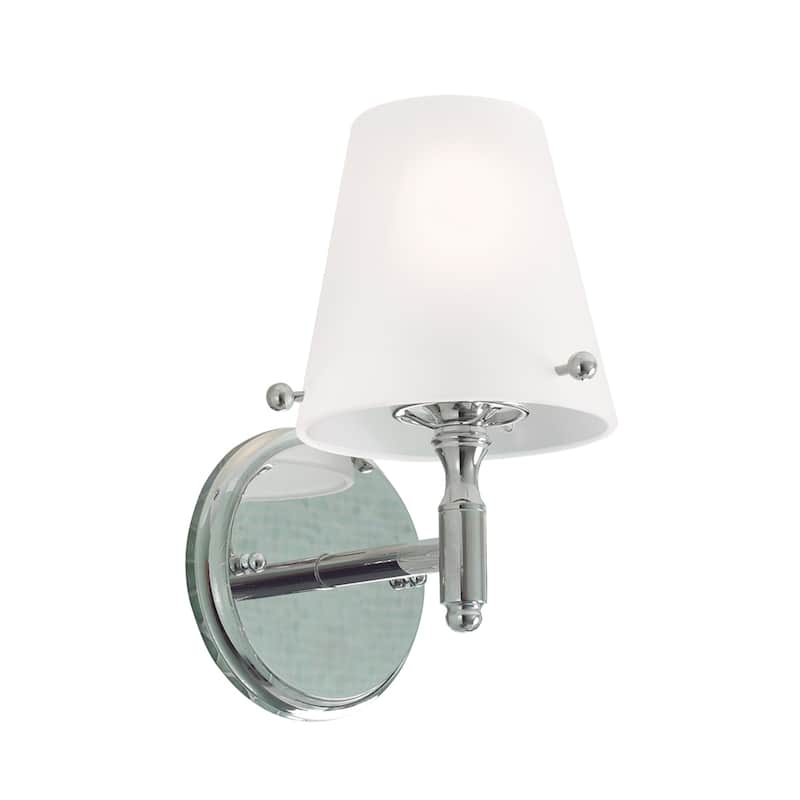 Arlington 10.5'' High 1-Light Sconce - Polished Nickel - 10.5 inch Tall - 10.5 inch Tall - Polished Nickel