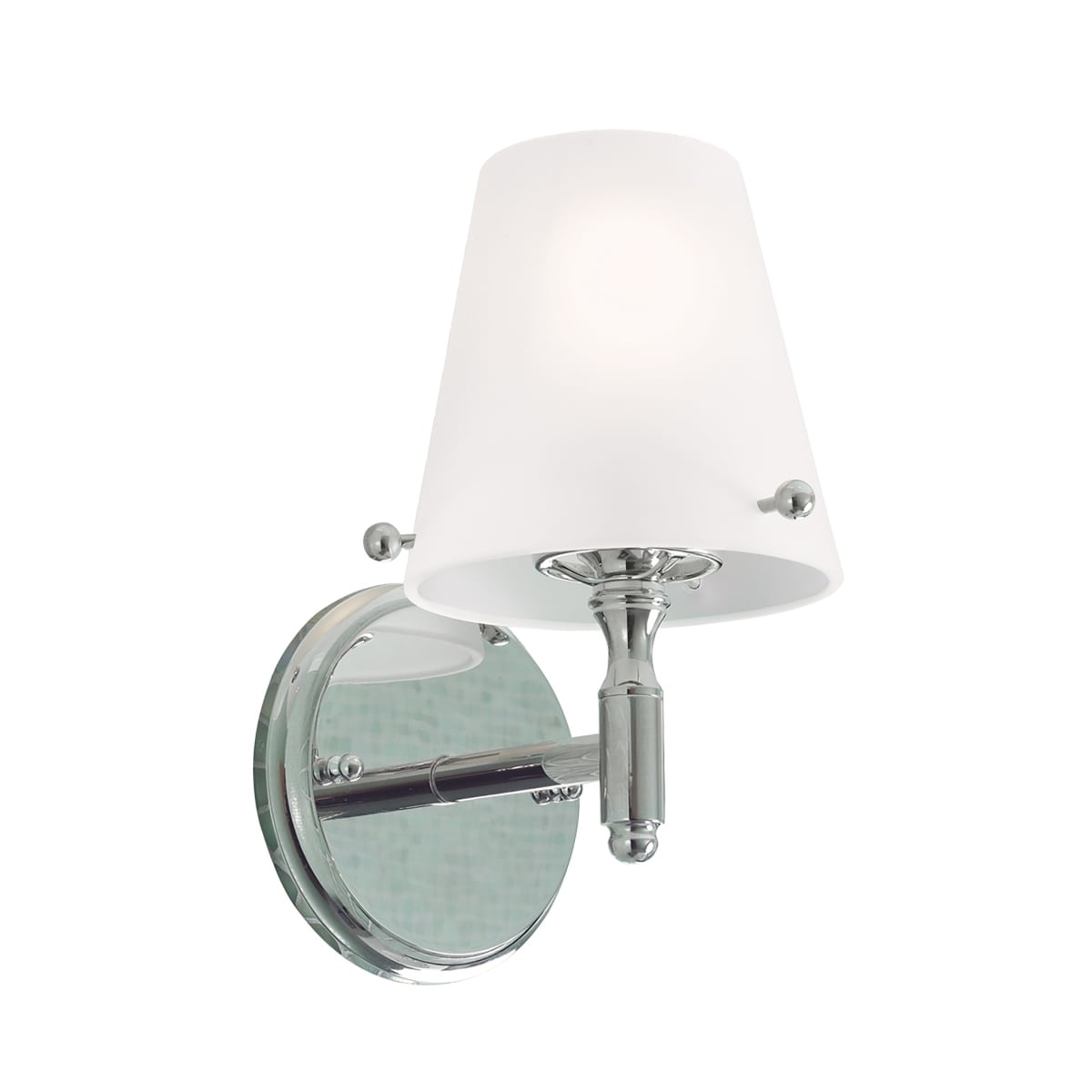 Arlington 10.5-inch High 1-Light Sconce in Polished Nickel - 10.5 inch Tall
