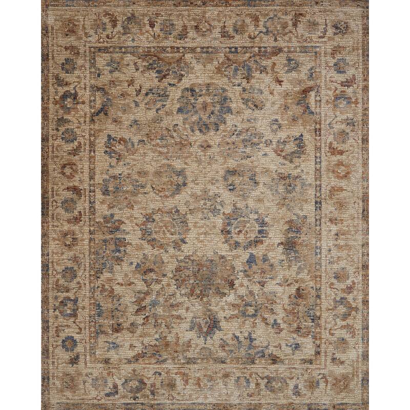 Alexander Home Distressed Persian Rustic French Country Mosaic Area Rug