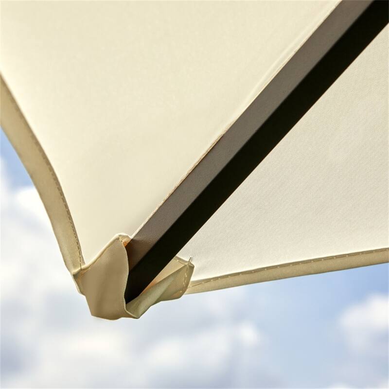 Cream White and Black Outdoor Gazebo with Weather-Resistant PA-Coated Polyester Canopy Powder-Coated Steel Frame