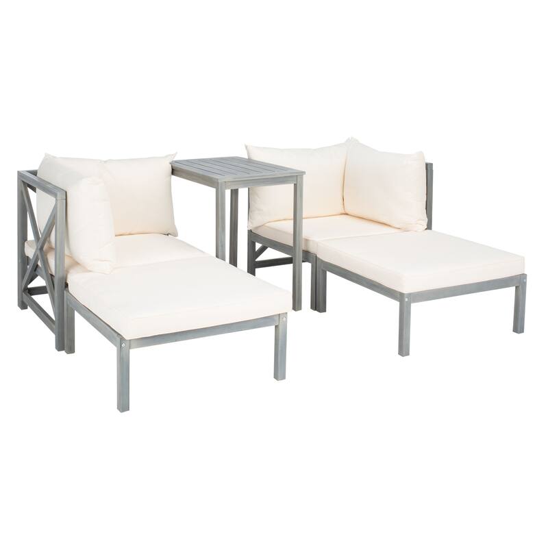 SAFAVIEH Outdoor Living Ronson 5 Pc Sectional Set - 26.9 x 26.9 x 26.8