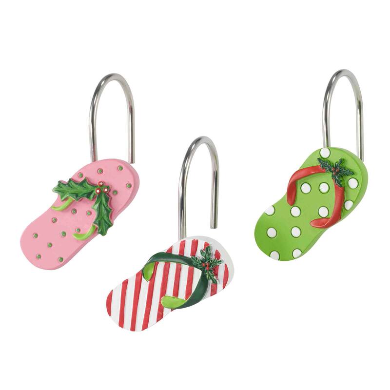 Avanti Linens Flamingo Jingle Shower Hooks - Multicolor