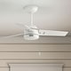 preview thumbnail 82 of 96, Hunter Cassius Outdoor Ceiling Fan, Damp Rated - Industrial, Farmhouse, Contemporary 36" - Fresh White