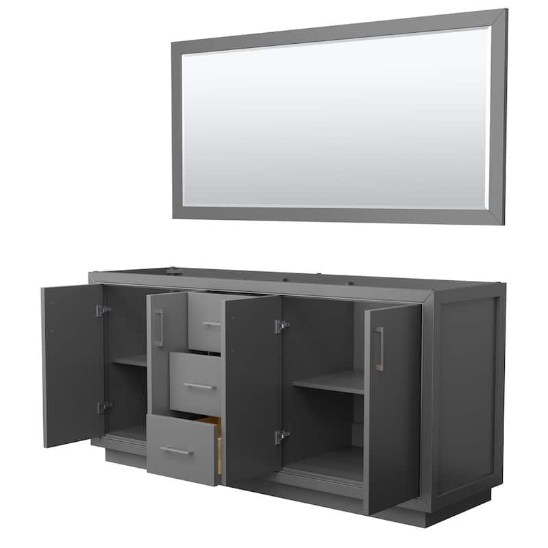 Wyndham Collection WCF1111-72D-CX-M70 Icon 71" Double Free Standing