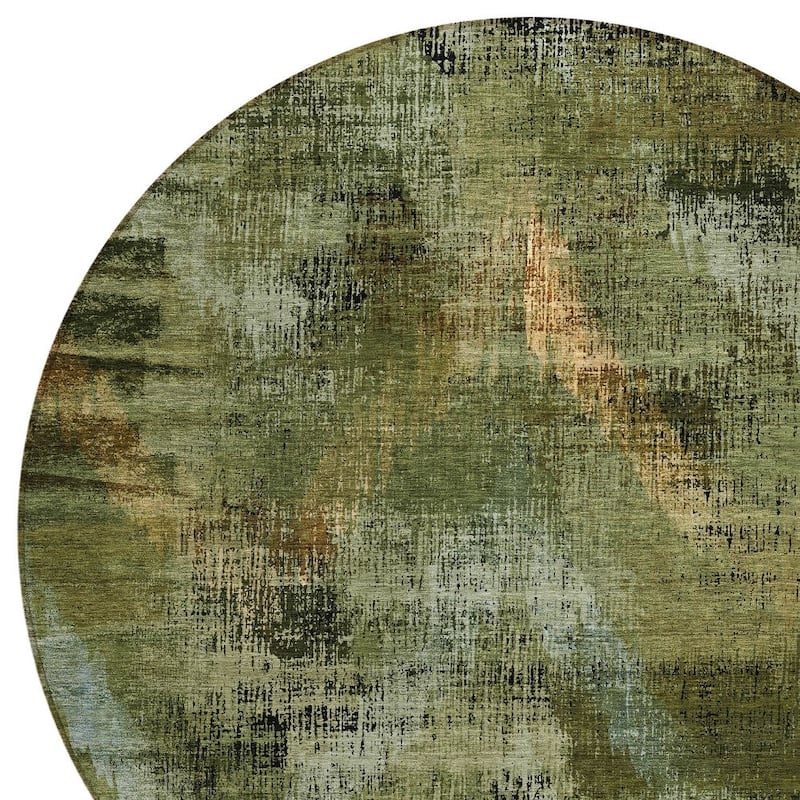 HomeRoots Abstract Transitional Rectangle Outdoor Rug