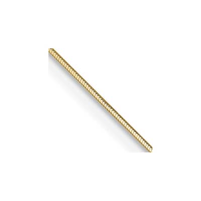 Curata 14k Solid Gold .70mm Octagonal Snake Chain Necklace (Lobster)