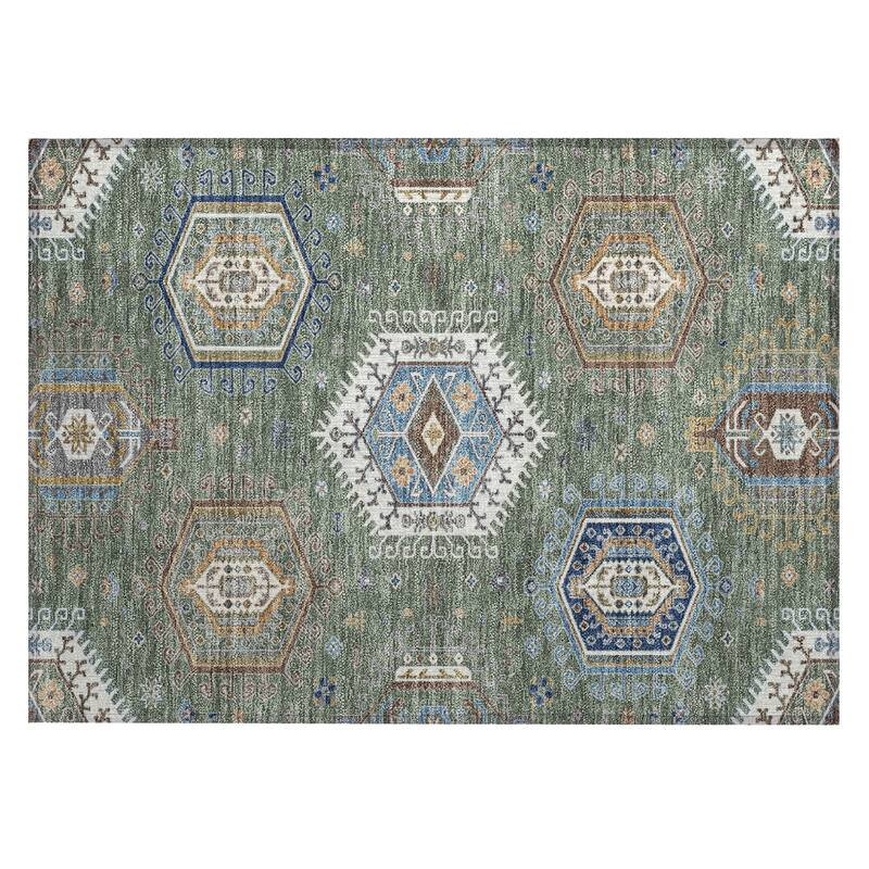 Machine Washable Indoor/ Outdoor Global Akron Chantille Rug