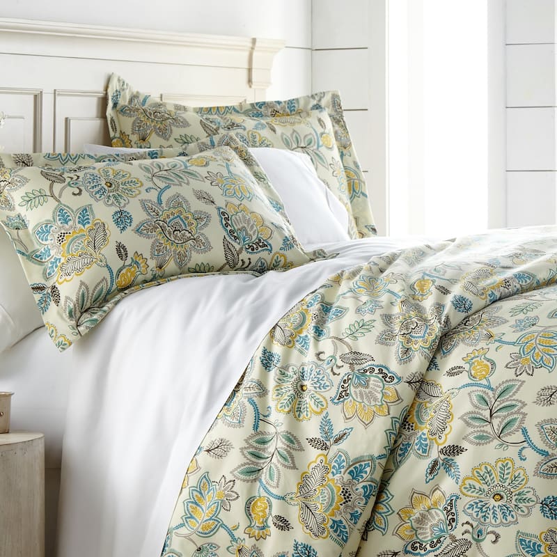 Vilano Premium Ultra-Soft Wanderlust 3-piece Duvet Cover Set - Cream - Twin - Twin XL