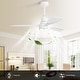 preview thumbnail 83 of 97, Sofucor 48/52 Inch Wood Ceiling Fan with Light and Remote/Smart App Voice Control, Dimmable Lights Included