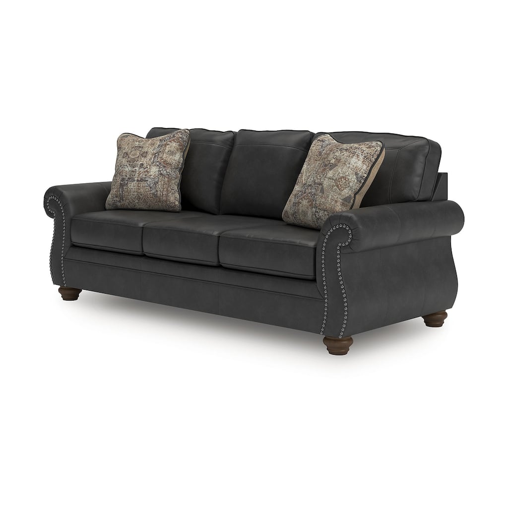 Signature Design by Ashley Shadsburne Black Sofa - 92"W x 38"D x 39"H